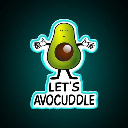 Lets Avocuddle Taco Led Neon Sign Mexican Food Sign Rgb Color - Shineneon