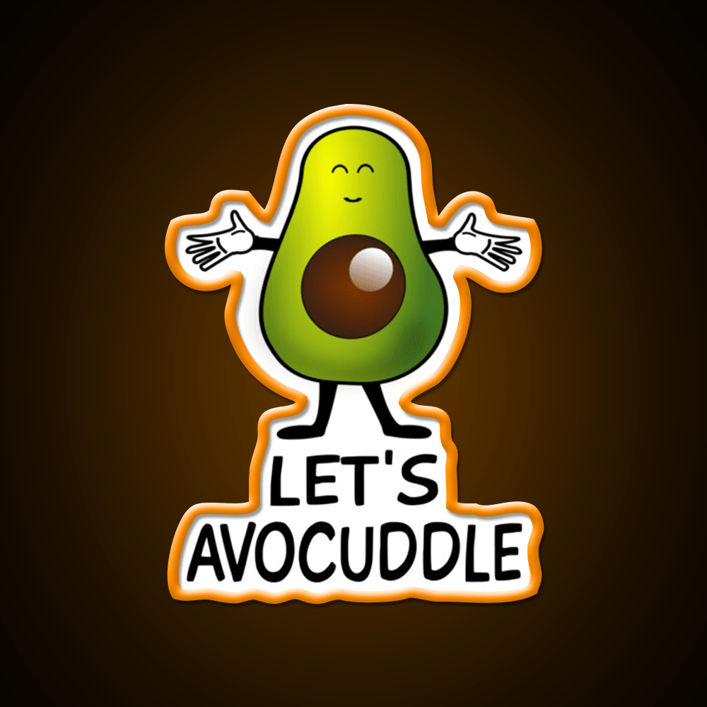 Lets Avocuddle Taco Led Neon Sign Mexican Food Sign Rgb Color - Shineneon