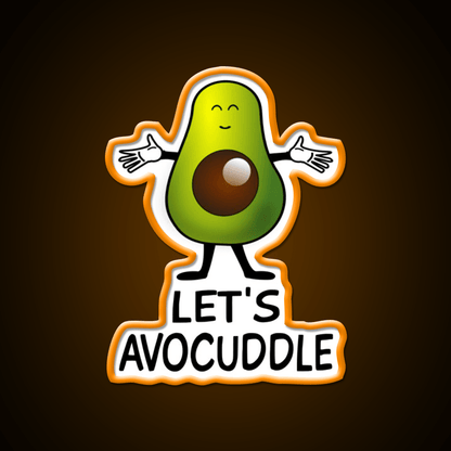 Lets Avocuddle Taco Led Neon Sign Mexican Food Sign Rgb Color - Shineneon