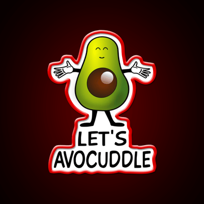 Lets Avocuddle Taco Led Neon Sign Mexican Food Sign Rgb Color - Shineneon