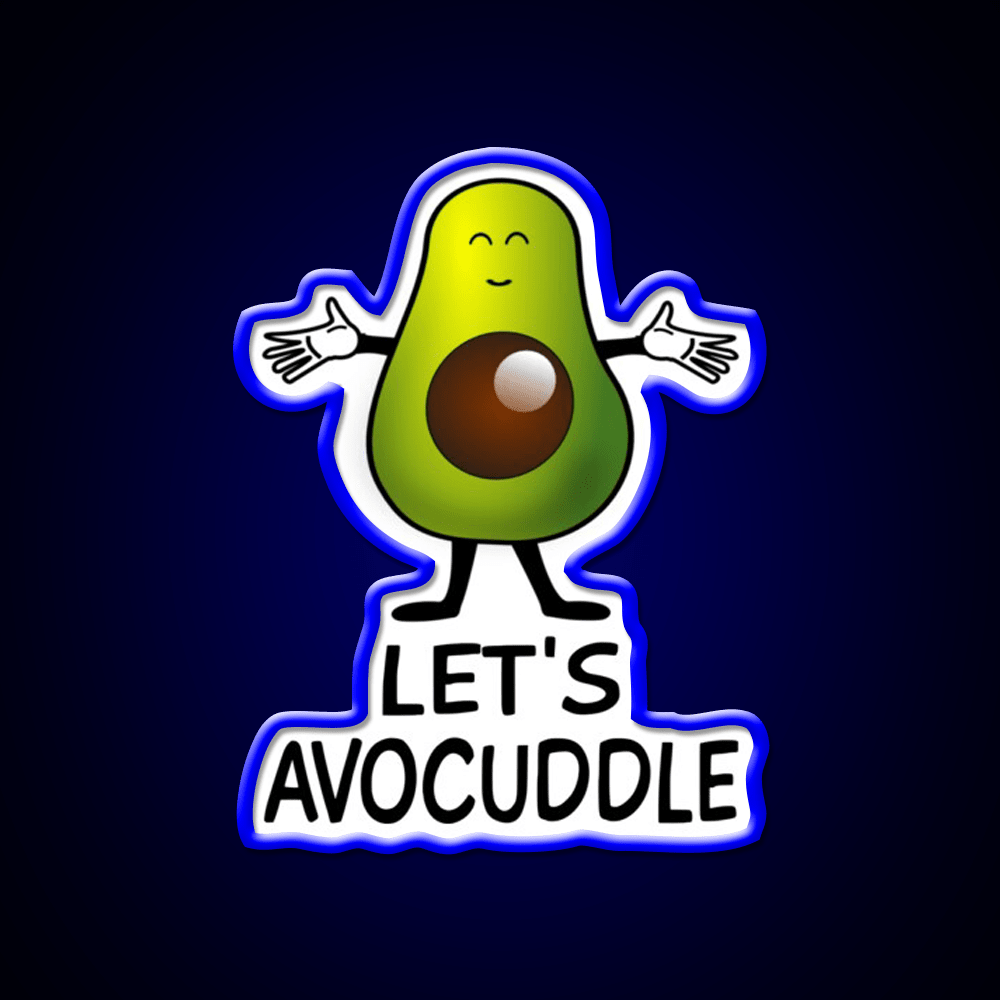 Lets Avocuddle Taco Led Neon Sign Mexican Food Sign Rgb Color - Shineneon