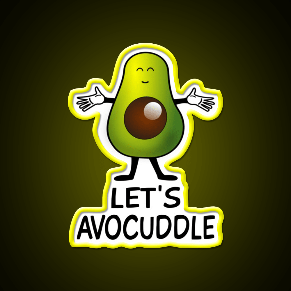 Lets Avocuddle Taco Led Neon Sign Mexican Food Sign Rgb Color - Shineneon