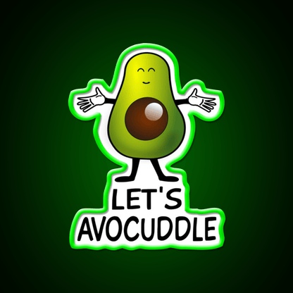 Lets Avocuddle Taco Led Neon Sign Mexican Food Sign Rgb Color - Shineneon