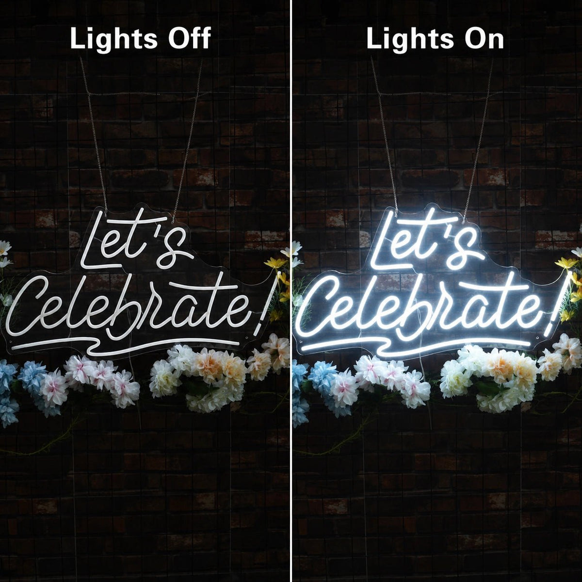 Lets Celebrate LED Neon Sign - Shineneon
