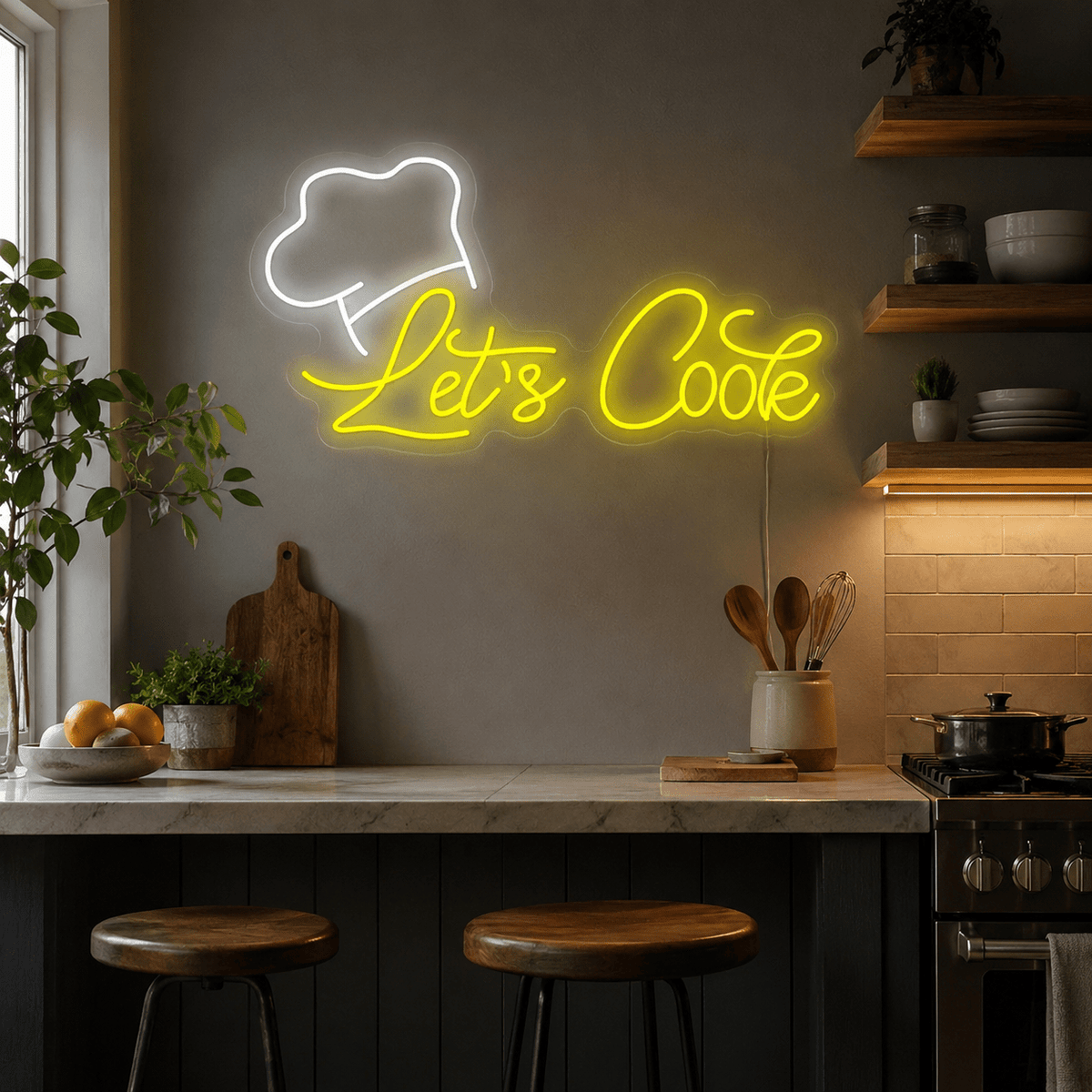 Let's Cook LED Neon Sign - Shineneon