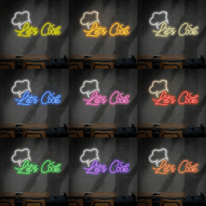 Let's Cook LED Neon Sign - Shineneon
