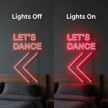 Let's Dance Bedroom Decor LED Neon Sign - Shineneon