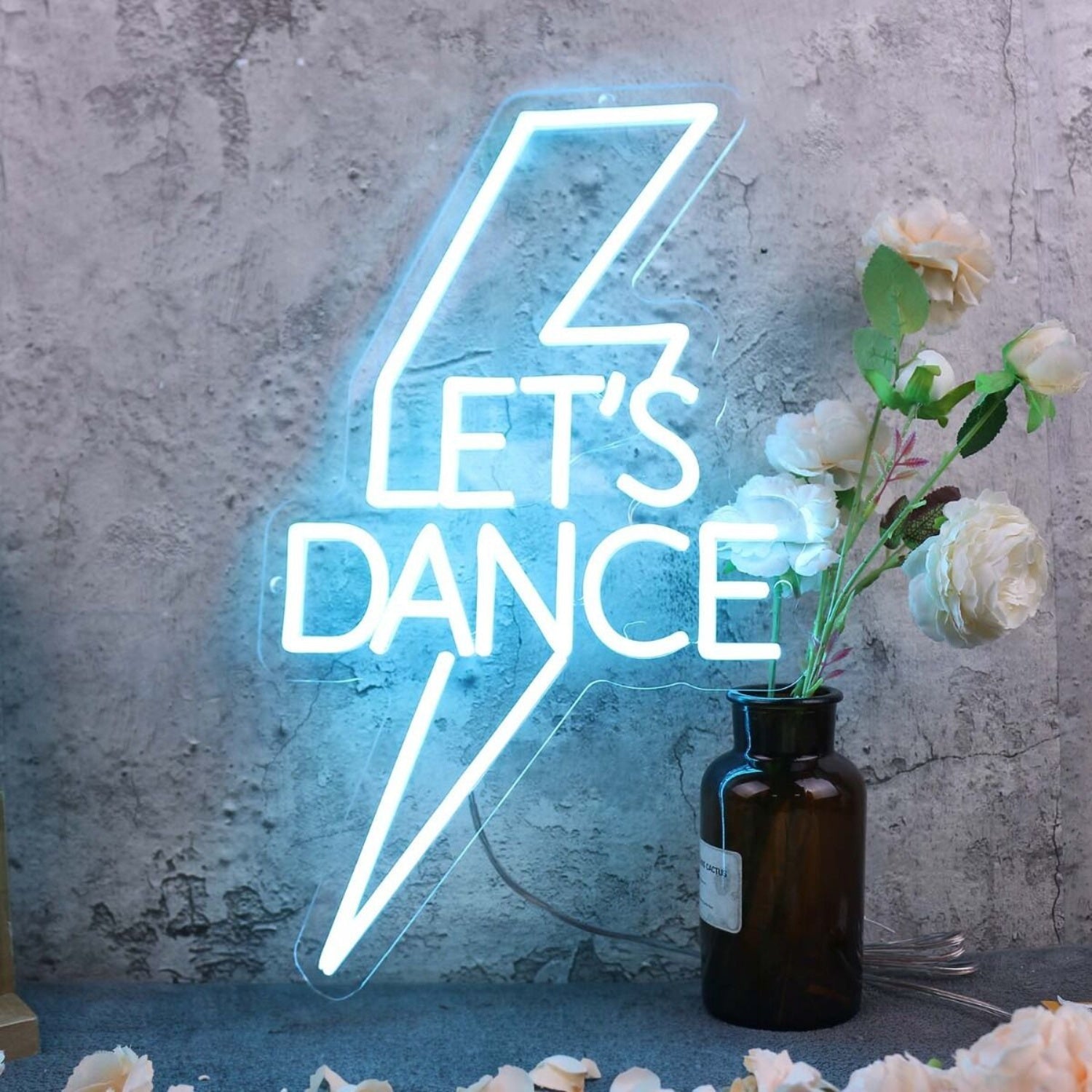 Lets Dance Blue Led Neon Sign - Shineneon