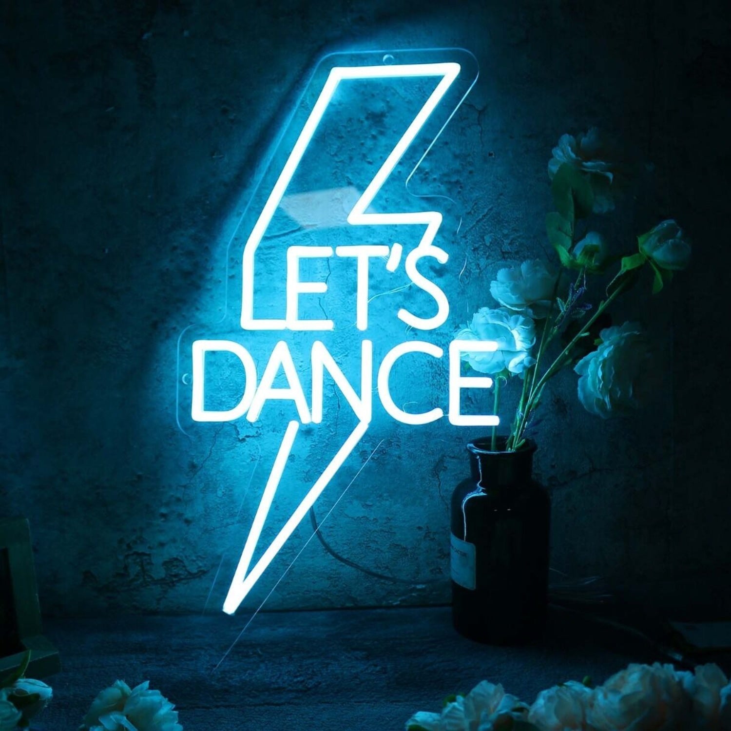 Lets Dance Blue Led Neon Sign - Shineneon