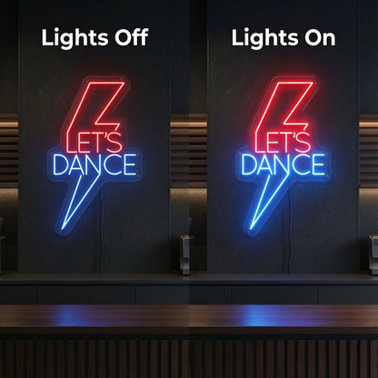 Let's Dance Coffee Bar Wall Art LED Neon Sign - Shineneon