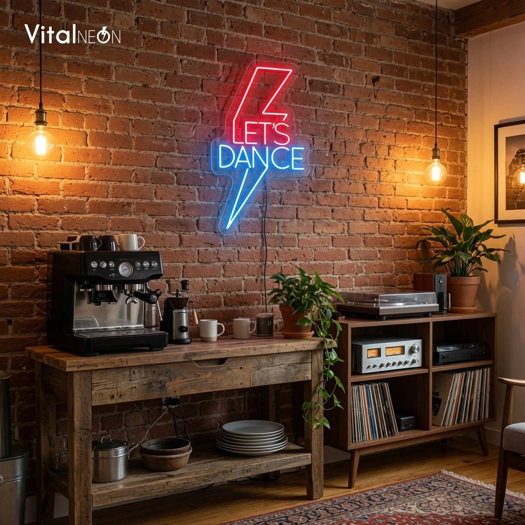 Let's Dance Coffee Bar Wall Art LED Neon Sign - Shineneon