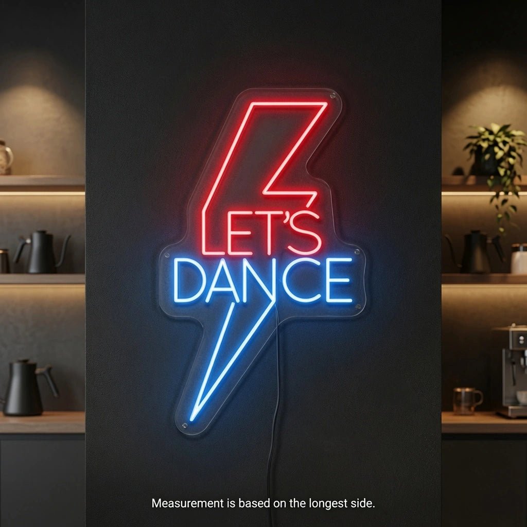Let's Dance Coffee Bar Wall Art LED Neon Sign - Shineneon