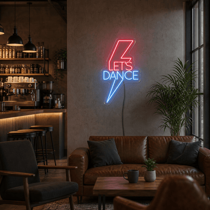 Lets Dance Coffee Bar Wall Art LED Neon Sign Wall Neon Sign - Shineneon