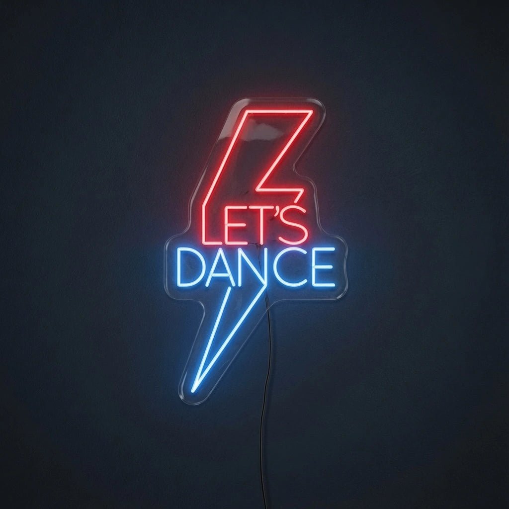 Lets Dance Coffee Bar Wall Art LED Neon Sign Wall Neon Sign - Shineneon