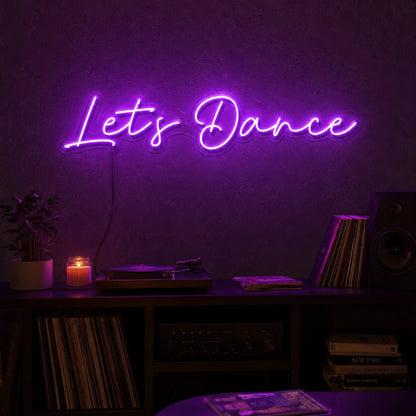 Lets Dance LED Neon Sign Man Cave Neon Sign - Shineneon