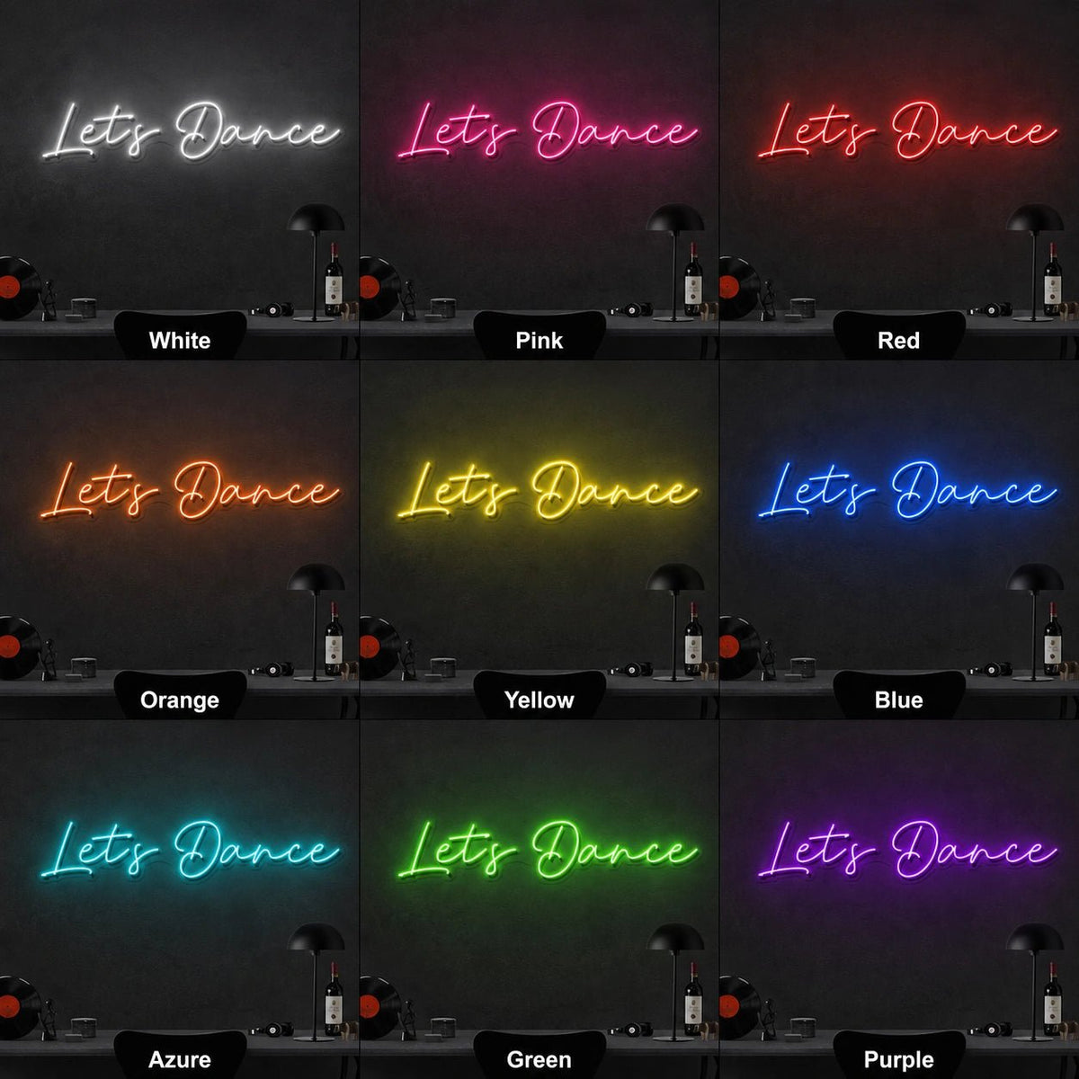Lets Dance LED Neon Sign Man Cave Neon Sign - Shineneon