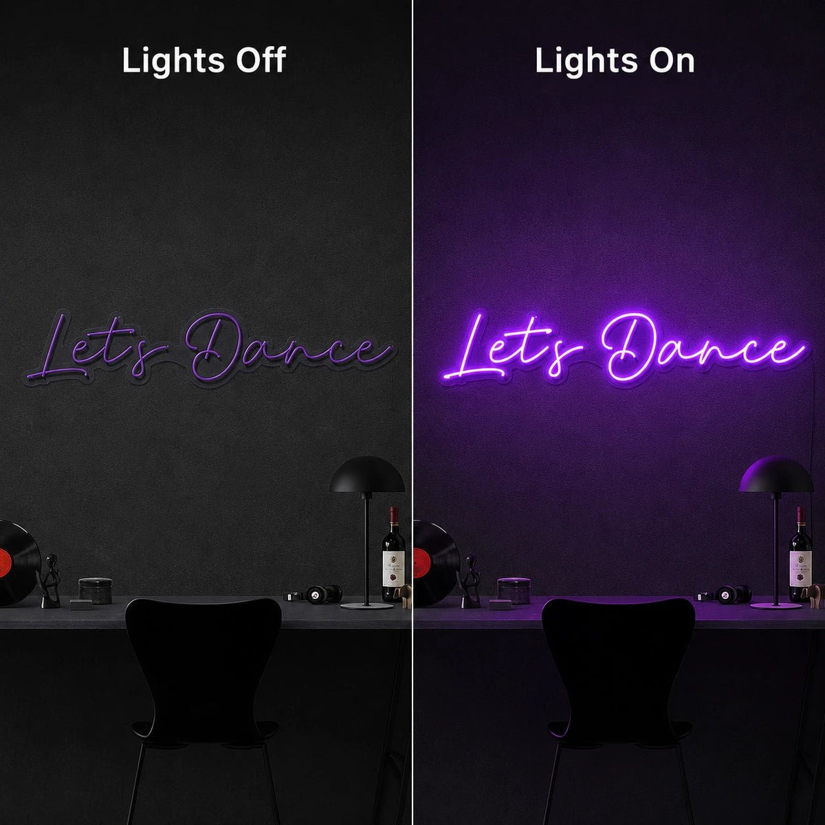 Lets Dance LED Neon Sign Man Cave Neon Sign - Shineneon