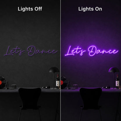 Lets Dance LED Neon Sign Man Cave Neon Sign - Shineneon