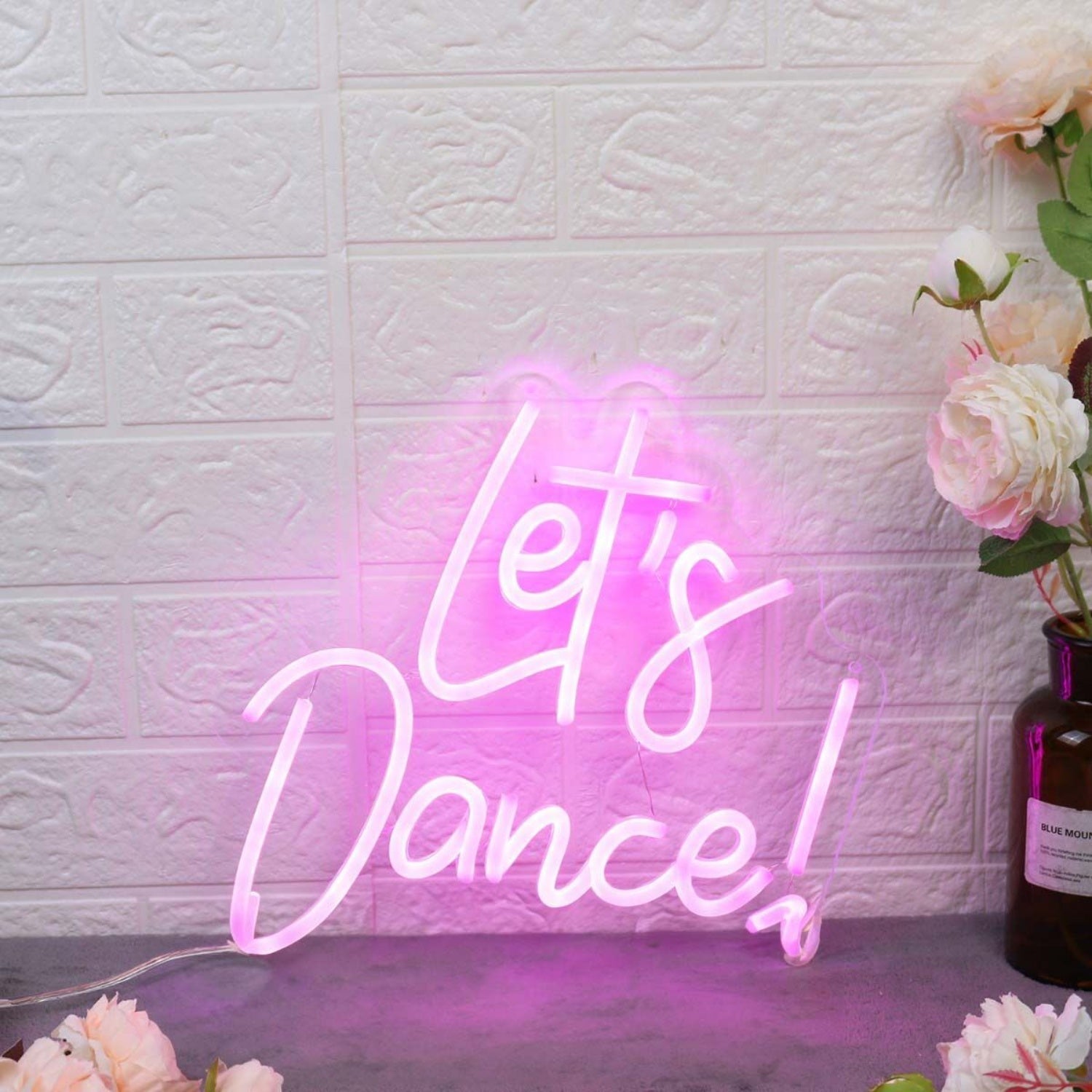 Lets Dance Pink Led Neon Sign - Shineneon