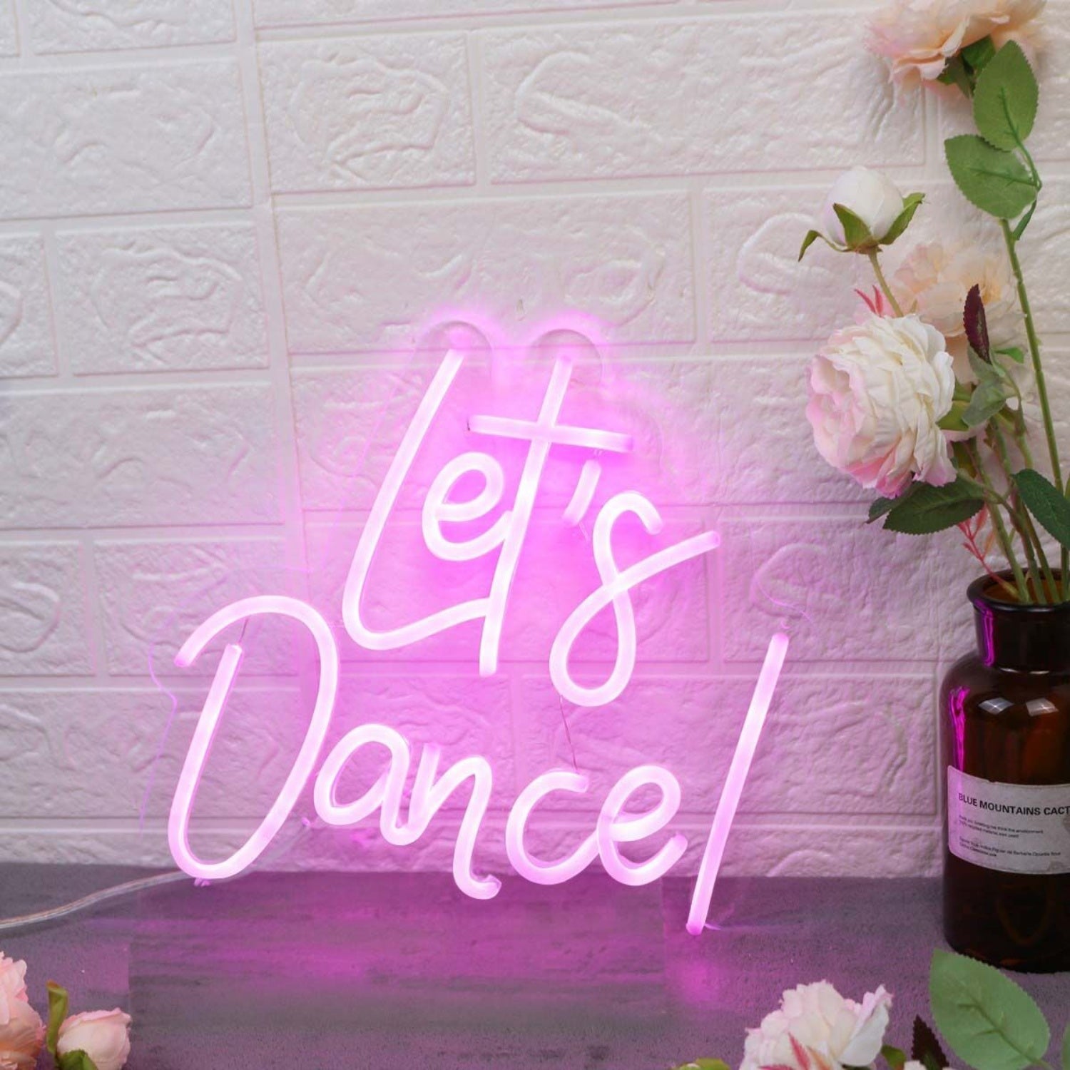 Lets Dance Pink Led Neon Sign - Shineneon