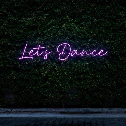 Lets Dance Purple Led Neon Sign For Outdoor Garden Bar Decor | Shineneon