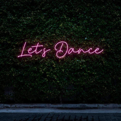 Lets Dance Purple Led Neon Sign For Outdoor Garden Bar Decor | Shineneon