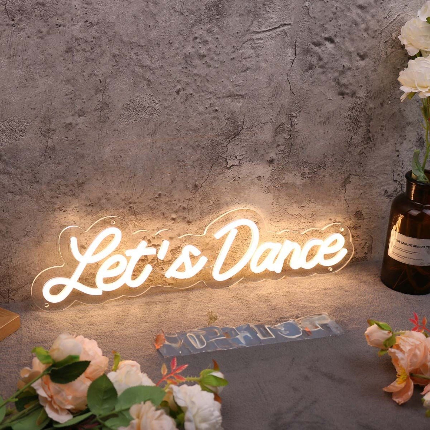 Lets Dance Yellow Custom Led Neon Sign - Shineneon