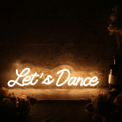 Lets Dance Yellow Custom Led Neon Sign - Shineneon