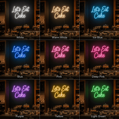 Let's Eat Cake LED Neon Sign - Shineneon