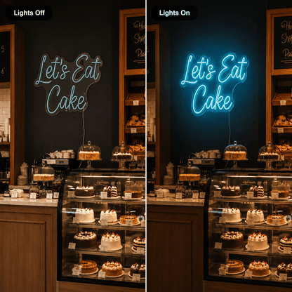 Let's Eat Cake LED Neon Sign - Shineneon