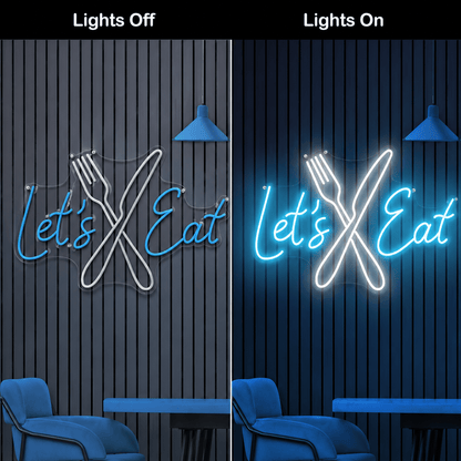 Let's Eat LED Neon Sign Home Wall Art - Shineneon