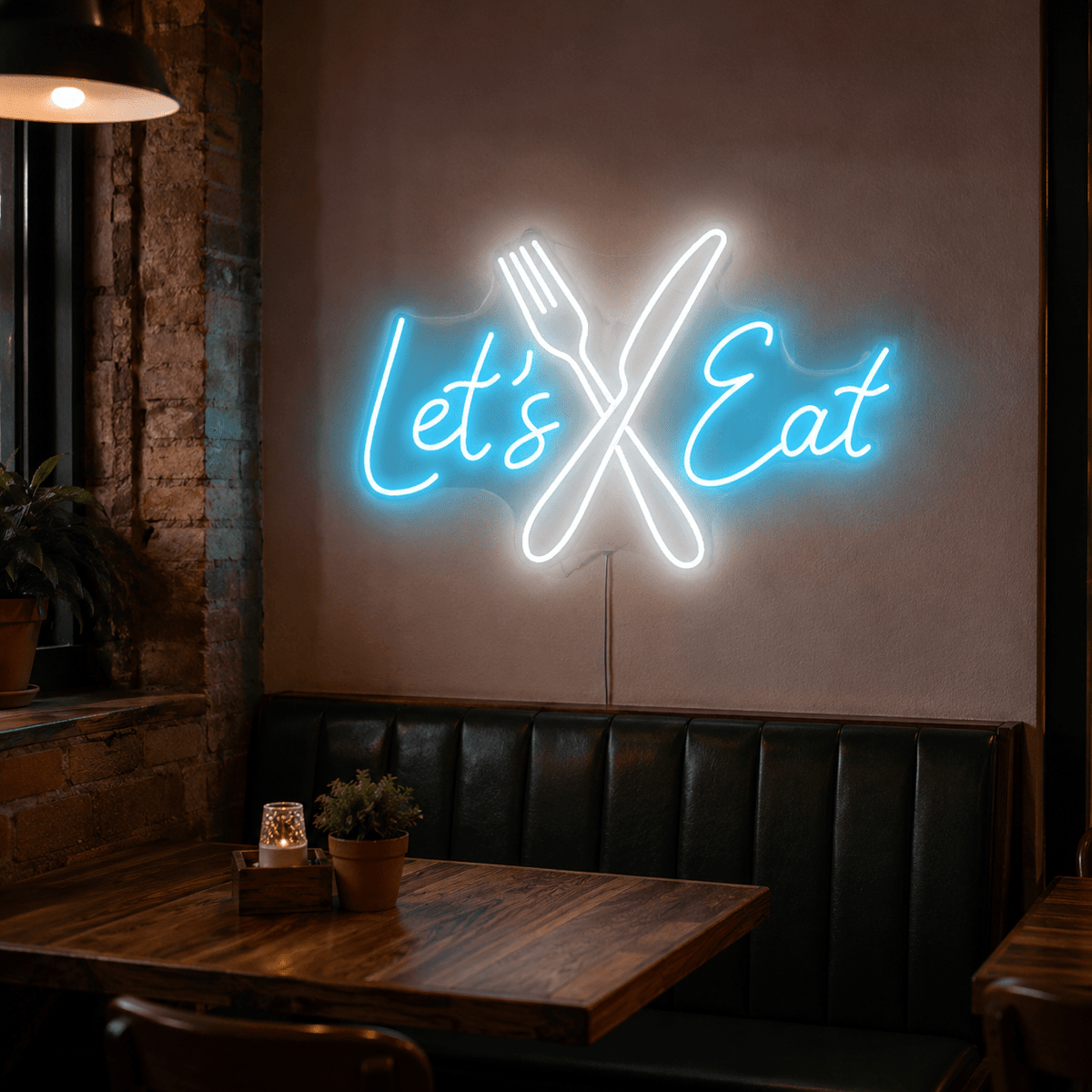 Let's Eat LED Neon Sign Home Wall Art - Shineneon