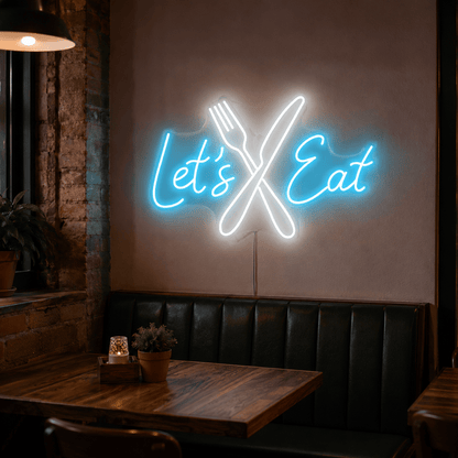 Let's Eat LED Neon Sign Home Wall Art - Shineneon
