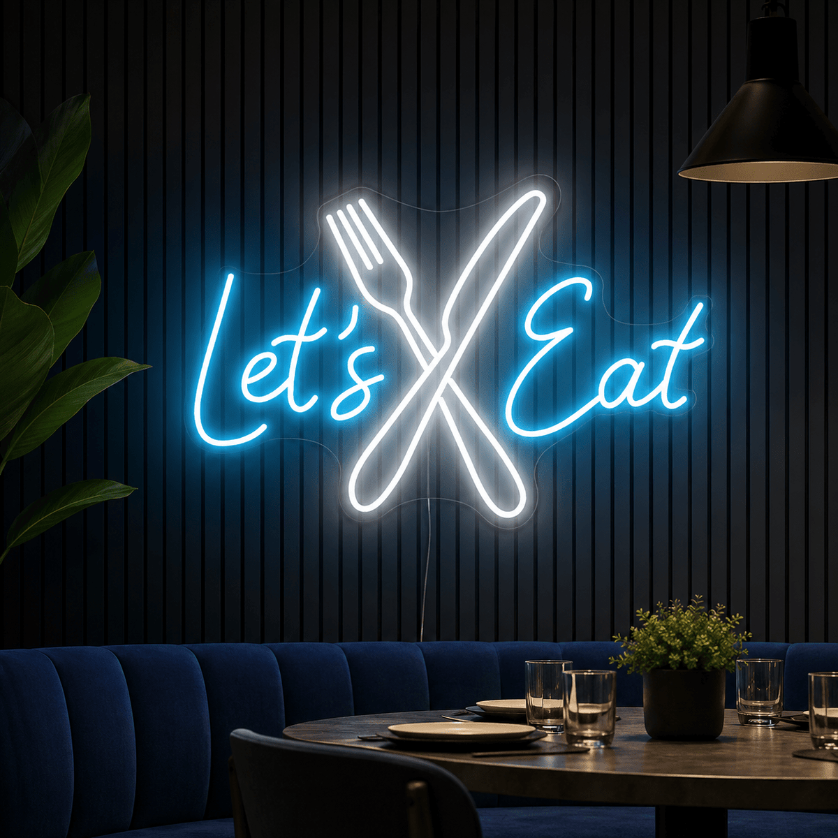 Let's Eat LED Neon Sign Home Wall Art - Shineneon