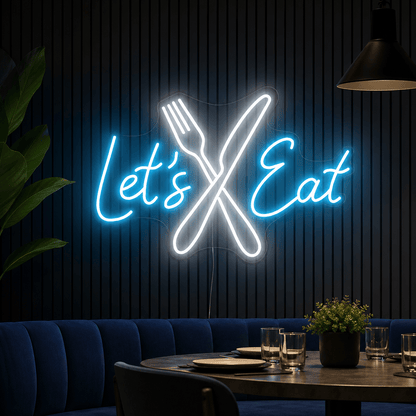 Let's Eat LED Neon Sign Home Wall Art - Shineneon