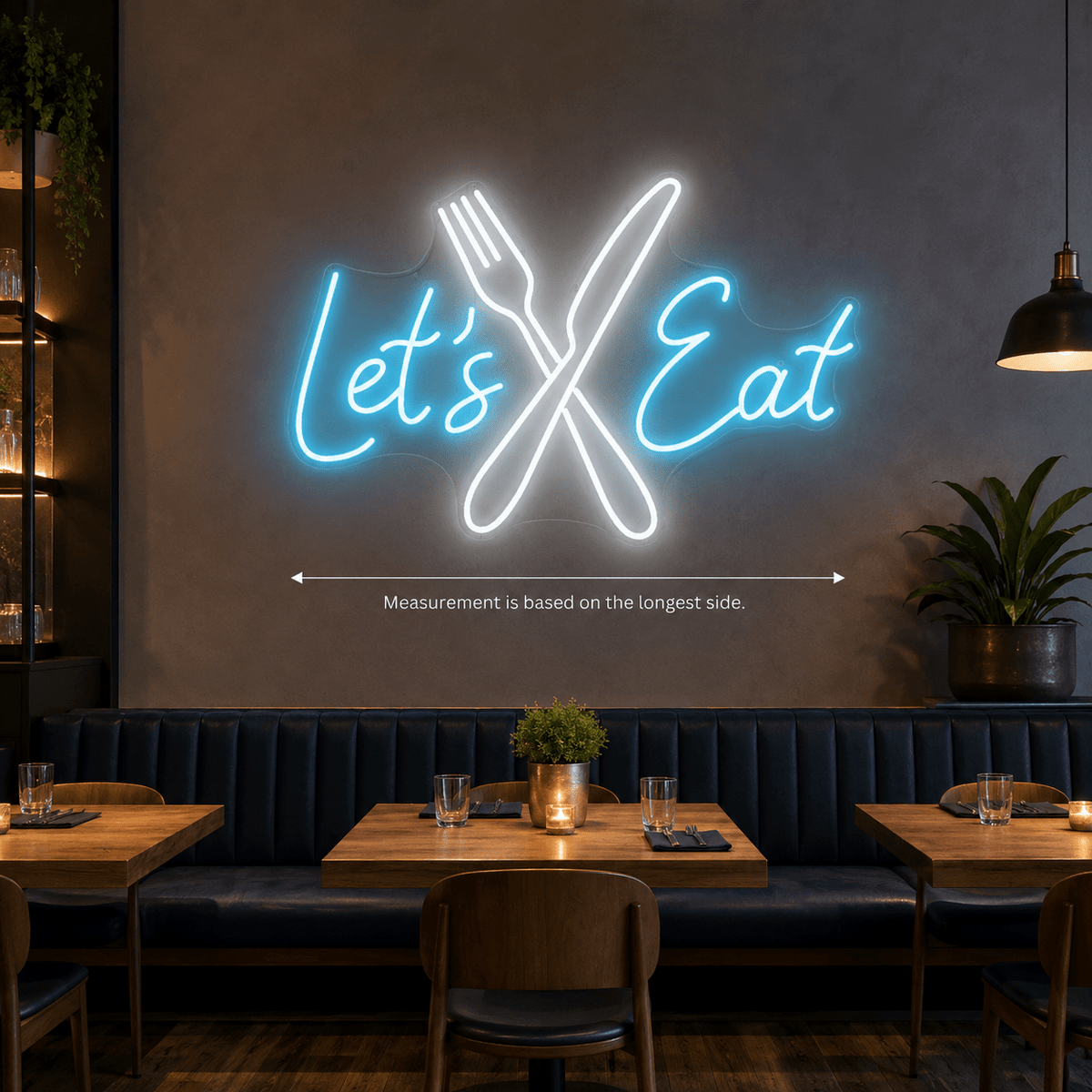 Let's Eat LED Neon Sign Home Wall Art - Shineneon