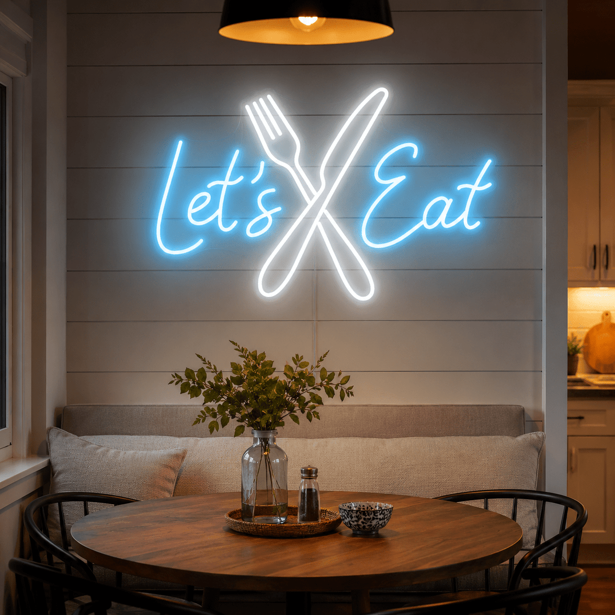 Let's Eat LED Neon Sign Home Wall Art - Shineneon