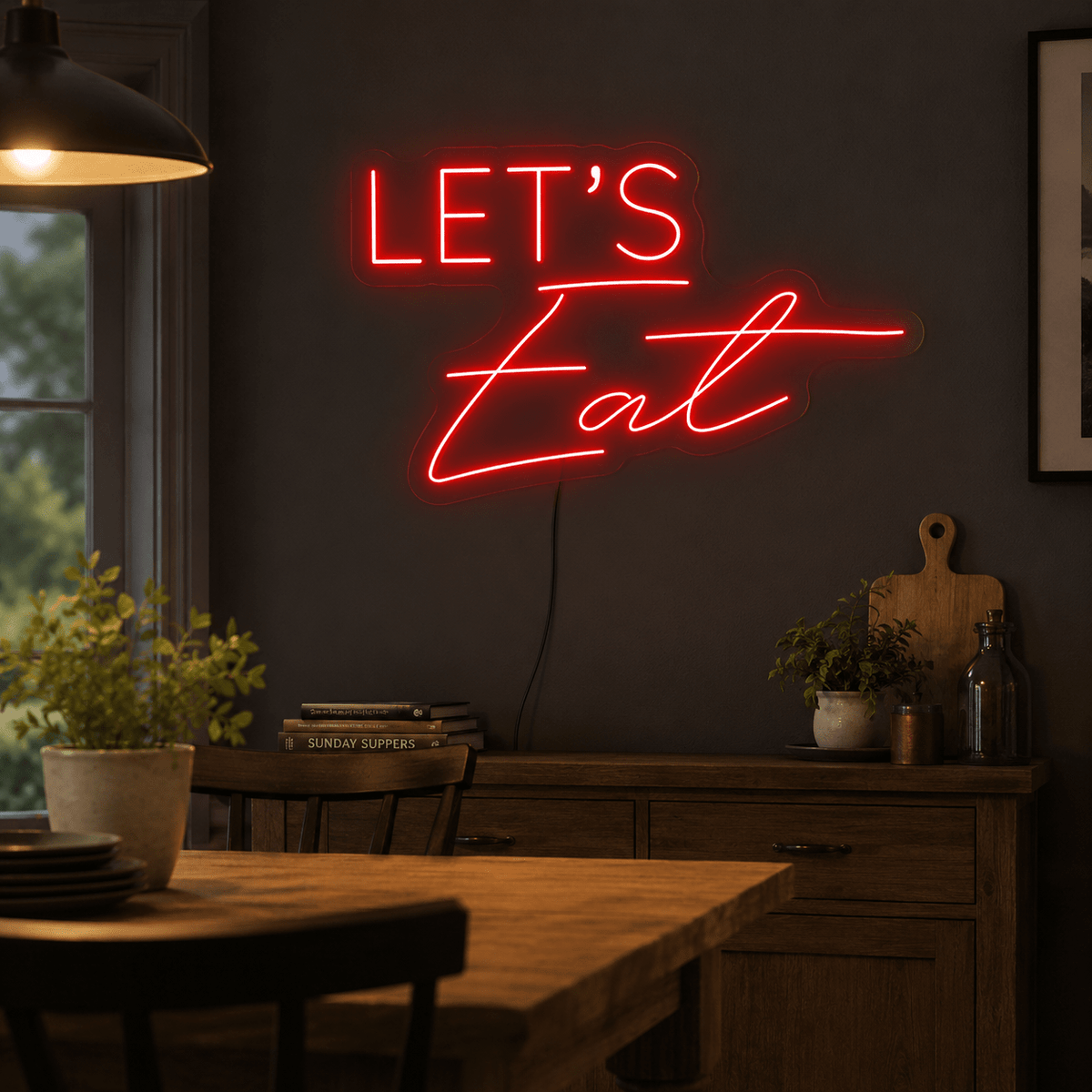 Let's Eat LED Neon Sign Wall Neon Sign - Shineneon