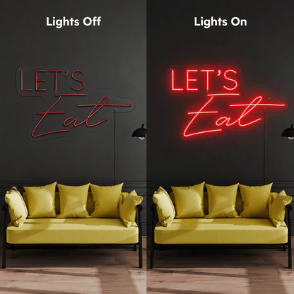 Let's Eat LED Neon Sign Wall Neon Sign - Shineneon