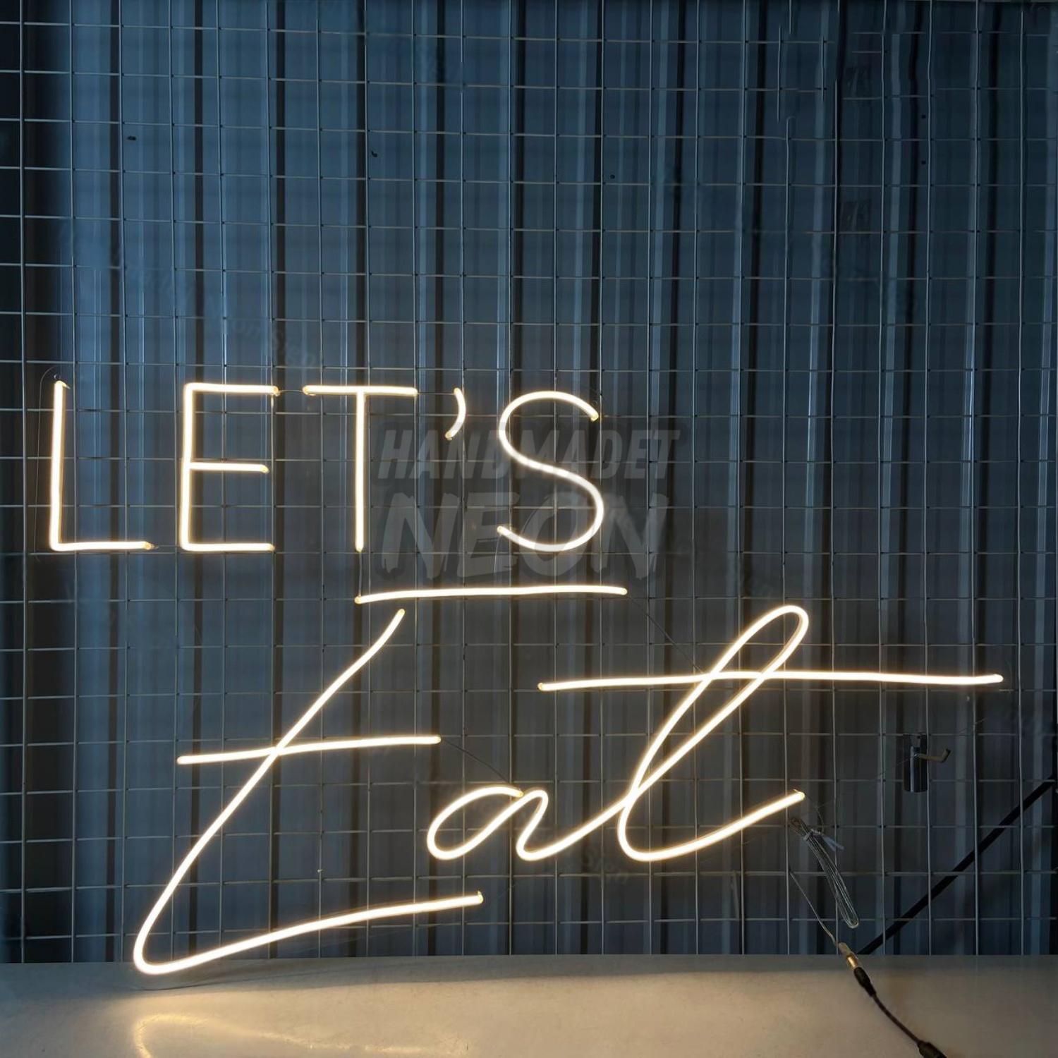 Lets Eat Led Sign Restaurant Decor | Shineneon
