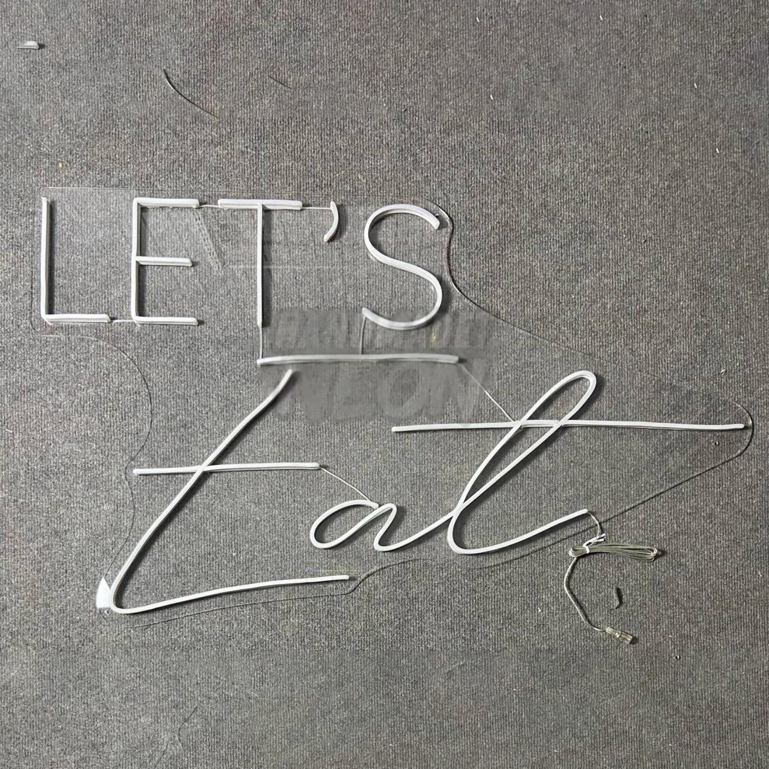 Lets Eat Led Sign Restaurant Decor | Shineneon