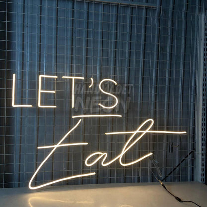 Lets Eat Led Sign Restaurant Decor | Shineneon