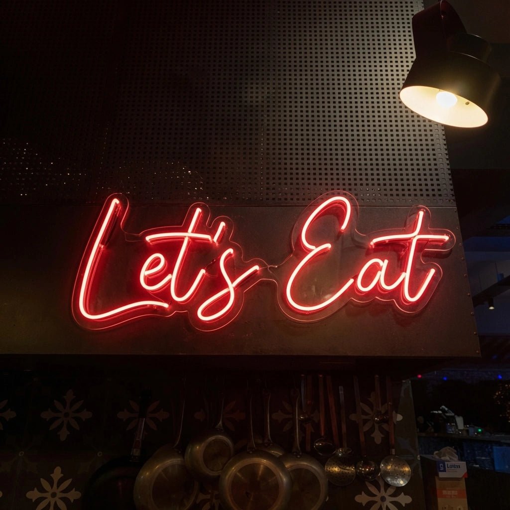 Let's Eat Wall Decor LED Neon Sign - Shineneon