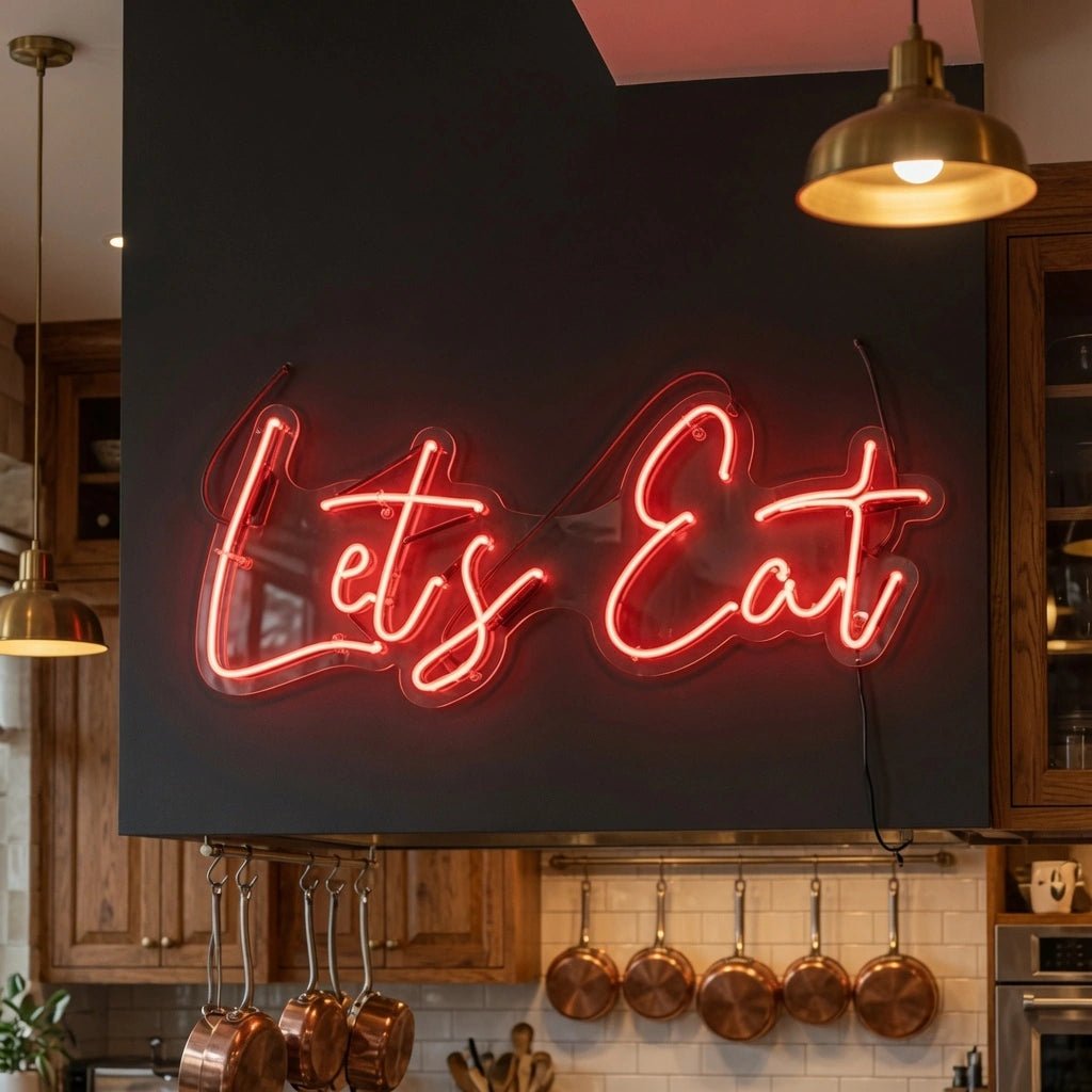 Let's Eat Wall Decor LED Neon Sign - Shineneon