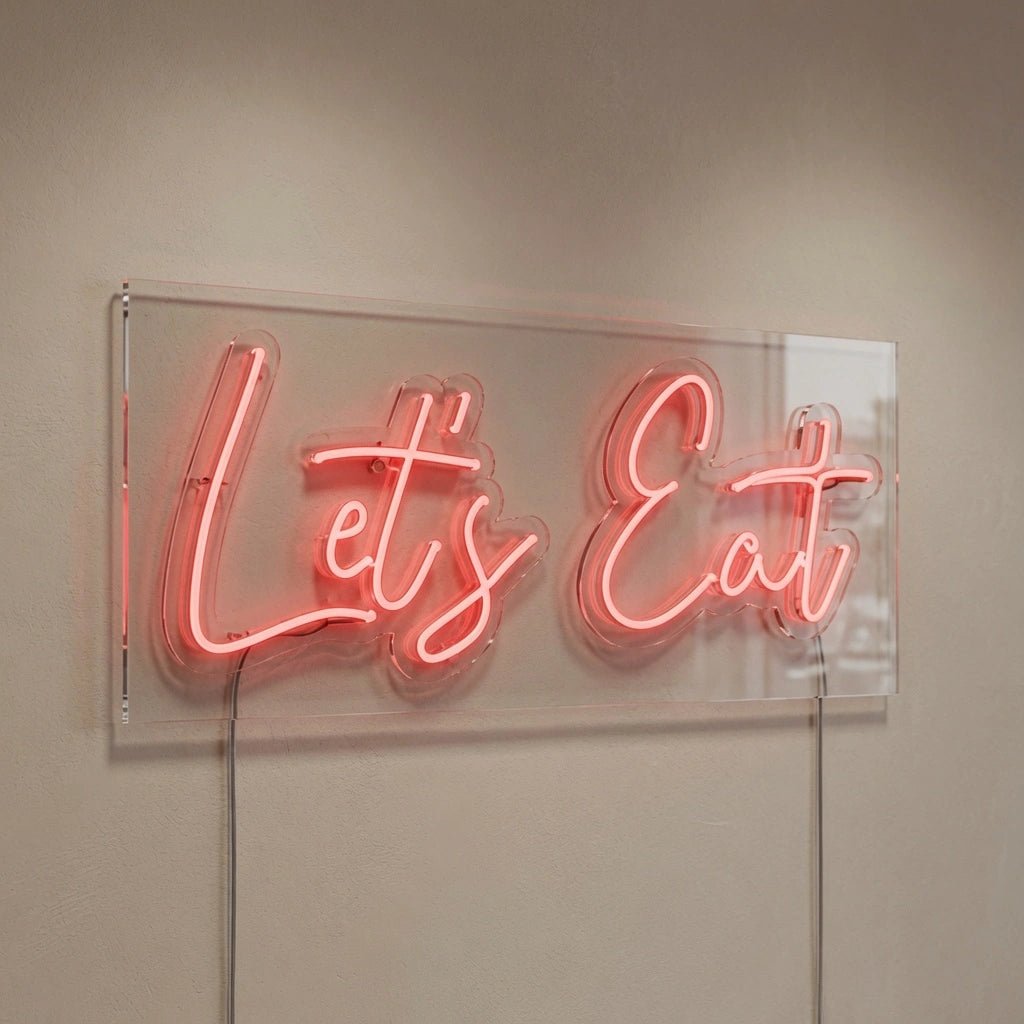 Let's Eat Wall Decor LED Neon Sign - Shineneon