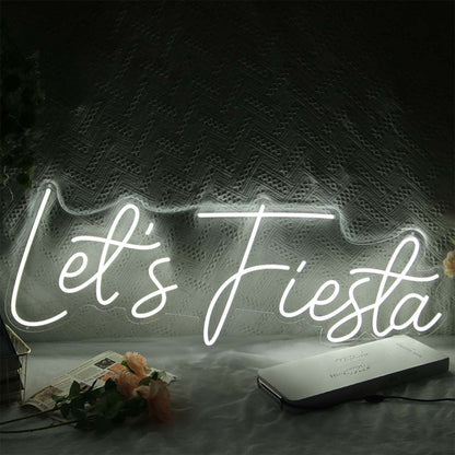 Lets Fiesta Led Neon Sign Fcelebratory And Fun Spaces | Shineneon
