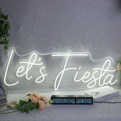 Lets Fiesta Led Neon Sign Fcelebratory And Fun Spaces | Shineneon