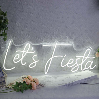 Lets Fiesta Led Neon Sign Fcelebratory And Fun Spaces | Shineneon