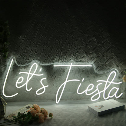 Lets Fiesta Led Neon Sign Fcelebratory And Fun Spaces | Shineneon