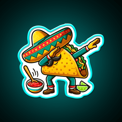 Lets Fiesta Mexican Taco De Mayo Taco Led Neon Sign Food Neon Sign Rgb Color - Shineneon